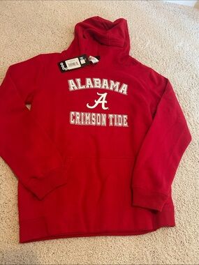 Alabama Crimson Tide Youth Red Hooded Sweatshirt